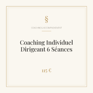 Coaching Individuel Dirigeant 6 Séances