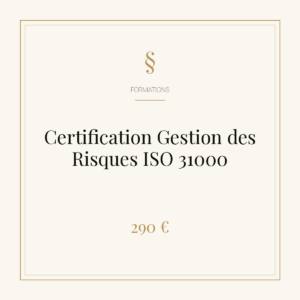 Certification Gestion des Risques ISO 31000