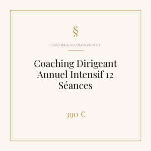 Coaching Dirigeant Annuel Intensif 12 Séances